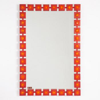 Ewa Wrangel and Lars-Göran Nilsson, hall furniture and mirror, Glas & Trä, Hovmantorp, second half of the 20th century.