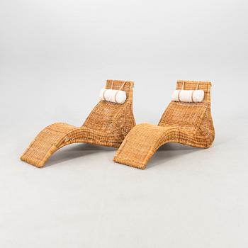 Karl Malmvall, a pair of "Karlskrona" easy chairs for IKEA, 2002.