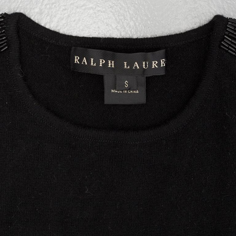 two pair of silk and cashmere sweaters by ralph Lauren.