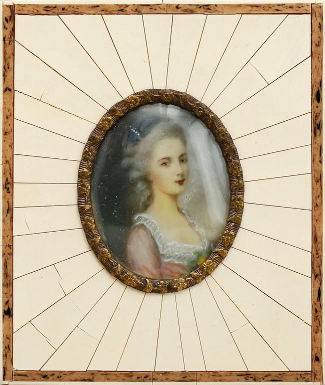 MINIATYRMÅLNINGAR, 7 st, 1800-/1900-tal.