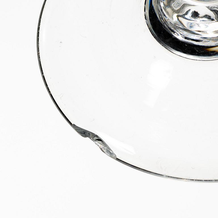 A set of 'Swedish old' wine glasses, Reijmyre, Sweden.