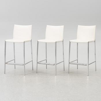 Robert Barbieri, three bar stools, 'Lio', Zanotta, Italy.