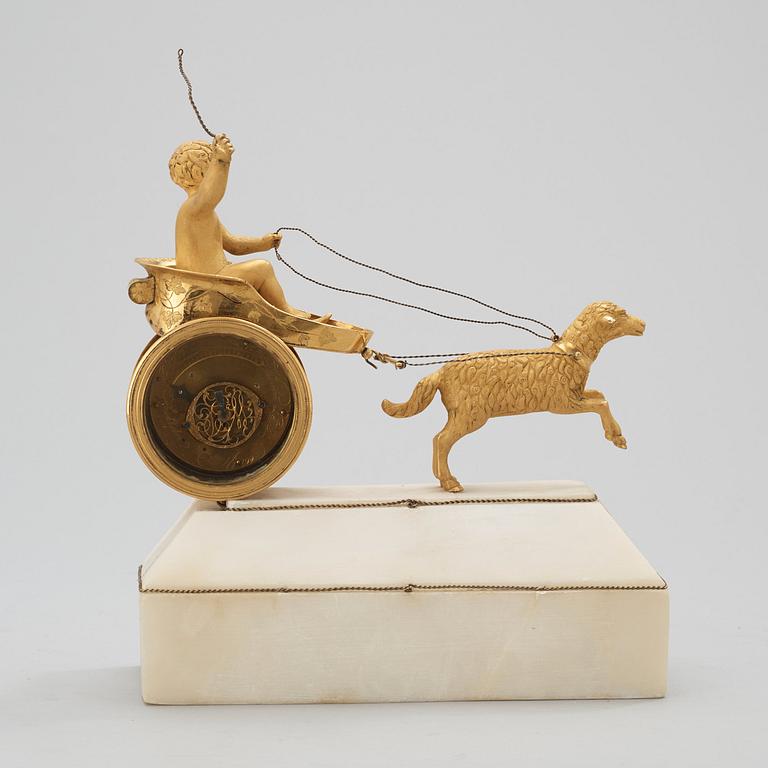 A Swedish Empire bronze case masterpiece by N. Kullberg 1822.