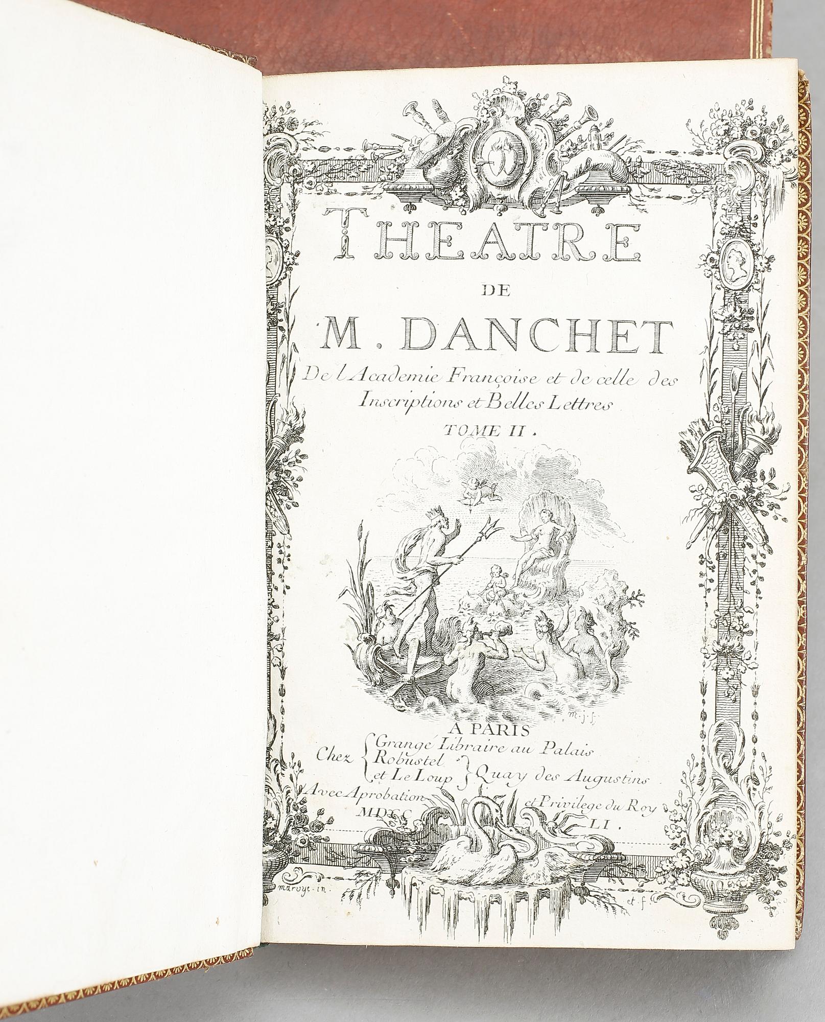 ANTOINE DANCHET, 4 vol, Theatre de M. Danchet, I-IV, Paris 1751-.