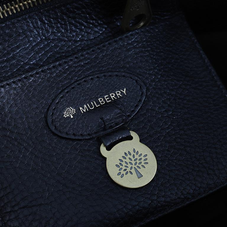 Mulberry, a black leather 'Bayswater' handbag.