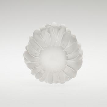 MALJAKKO ja MALJA, lasia, "Varsanjalka" sekä "Jäkälä" Tapio Wirkkala, Iittala. Maljakko signeerattu.