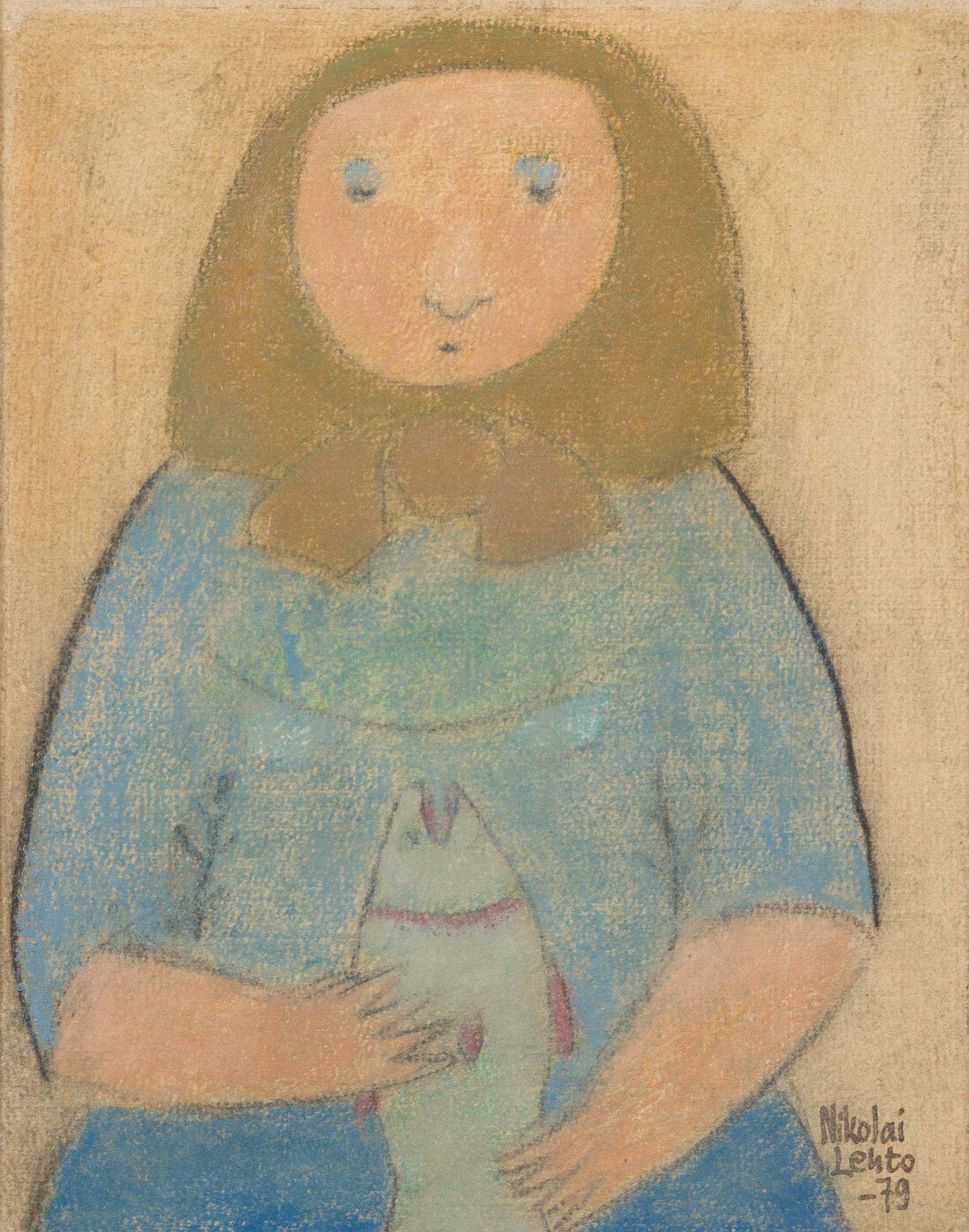 NIKOLAI LEHTO, pastell, signerad och daterad -79.