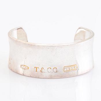 TIFFANY & CO, ARMBAND, "Tiffany 1837 Cuff" och HALSBAND "1837", sterling silver, USA.