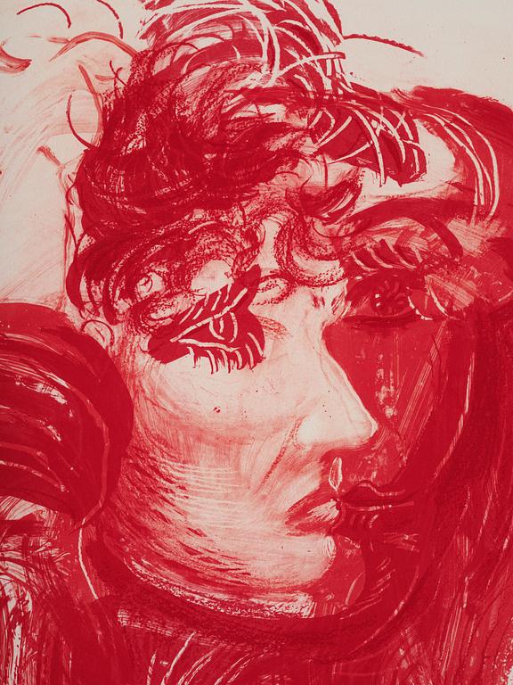 David Hockney, "Red Celia" from: "Moving Focus".