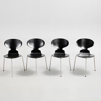 STOLAR, 4 st, "Myran", Arne Jacobsen, Fritz Hansen, 1900-talets mitt.