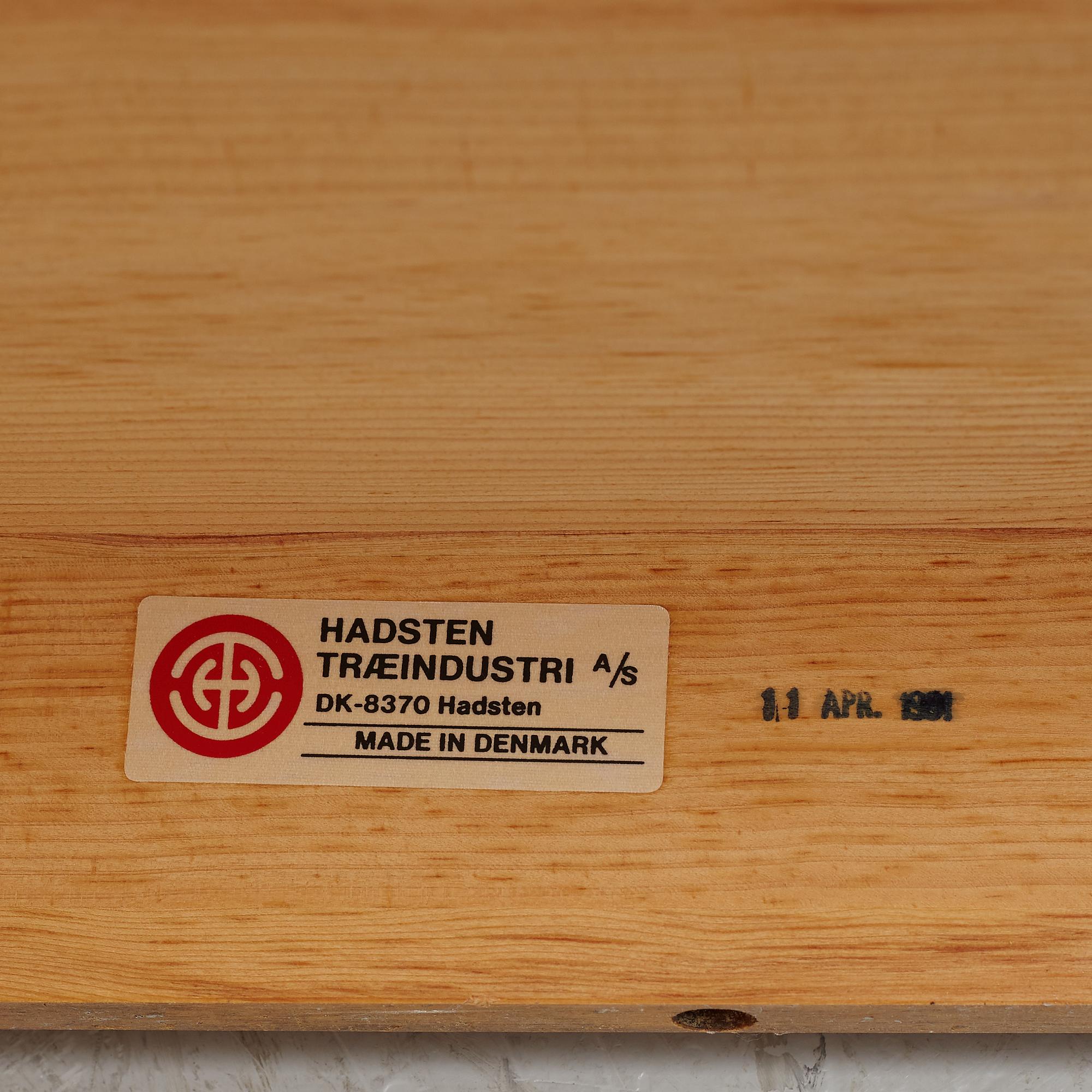 Andreas Hansen, a set of four bookcase modules from Hadsten Træindustri, Denmark.