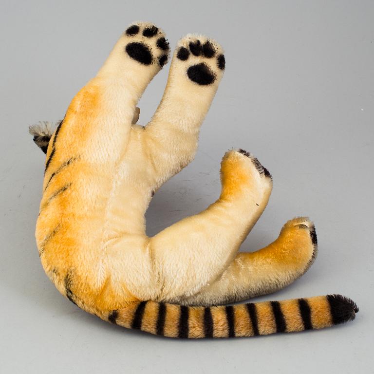 A 1950s Steiff "Bengal" stuffed toy tiger.