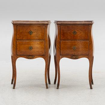 A pair of Chests of drawers, Louis XIV, probably Italy, mid-18th century.