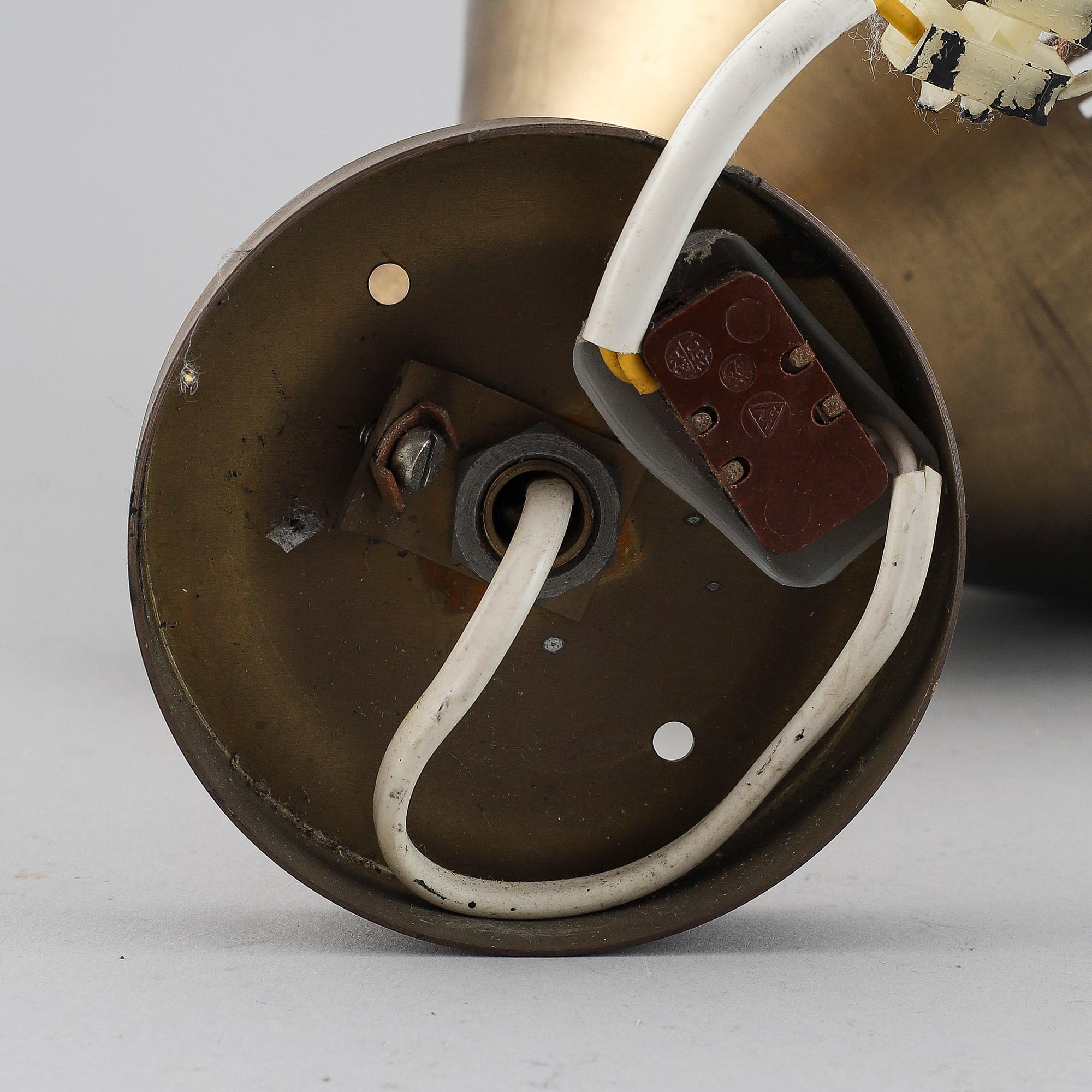 HANS BERGSTRÖM, a brass wall light from Ateljé Lyktan, 1940's/50's.