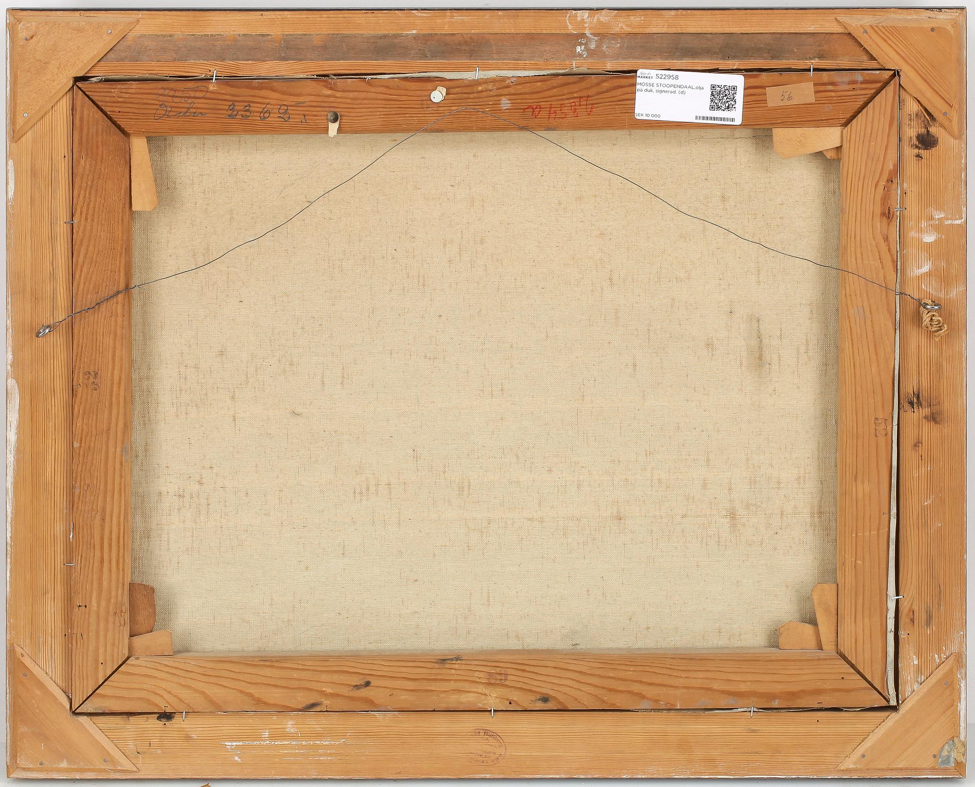 MOSSE STOOPENDAAL,olja på duk, signerad.