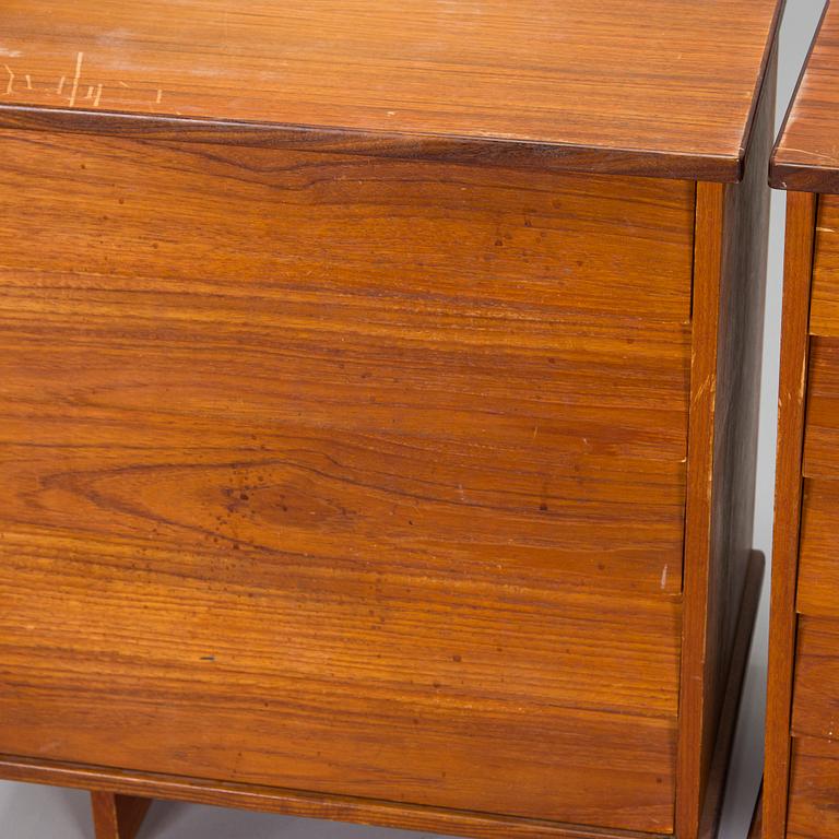 Ilmari Tapiovaara, laatikostopari/yöpöytäpari,  malli 1503, Asko 1960-luku.