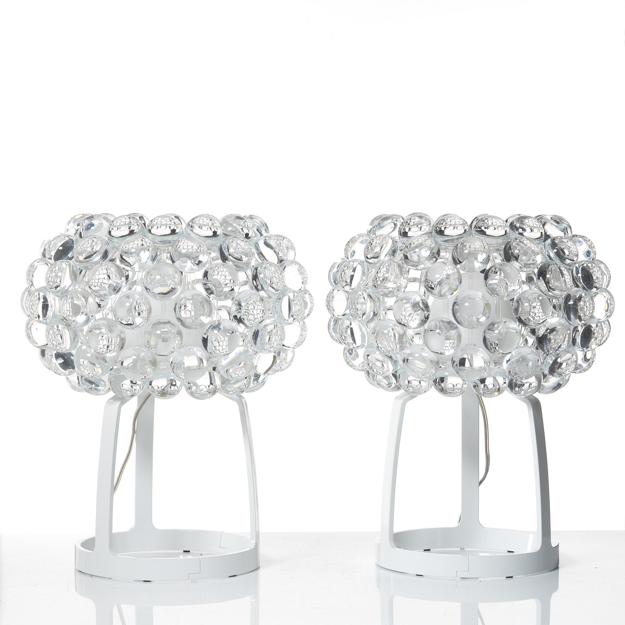 Patricia Urquiola & Eliana Gerotto, bordslampor, ett par, "Caboche Piccola", Foscarini, Italien, efter 2005.