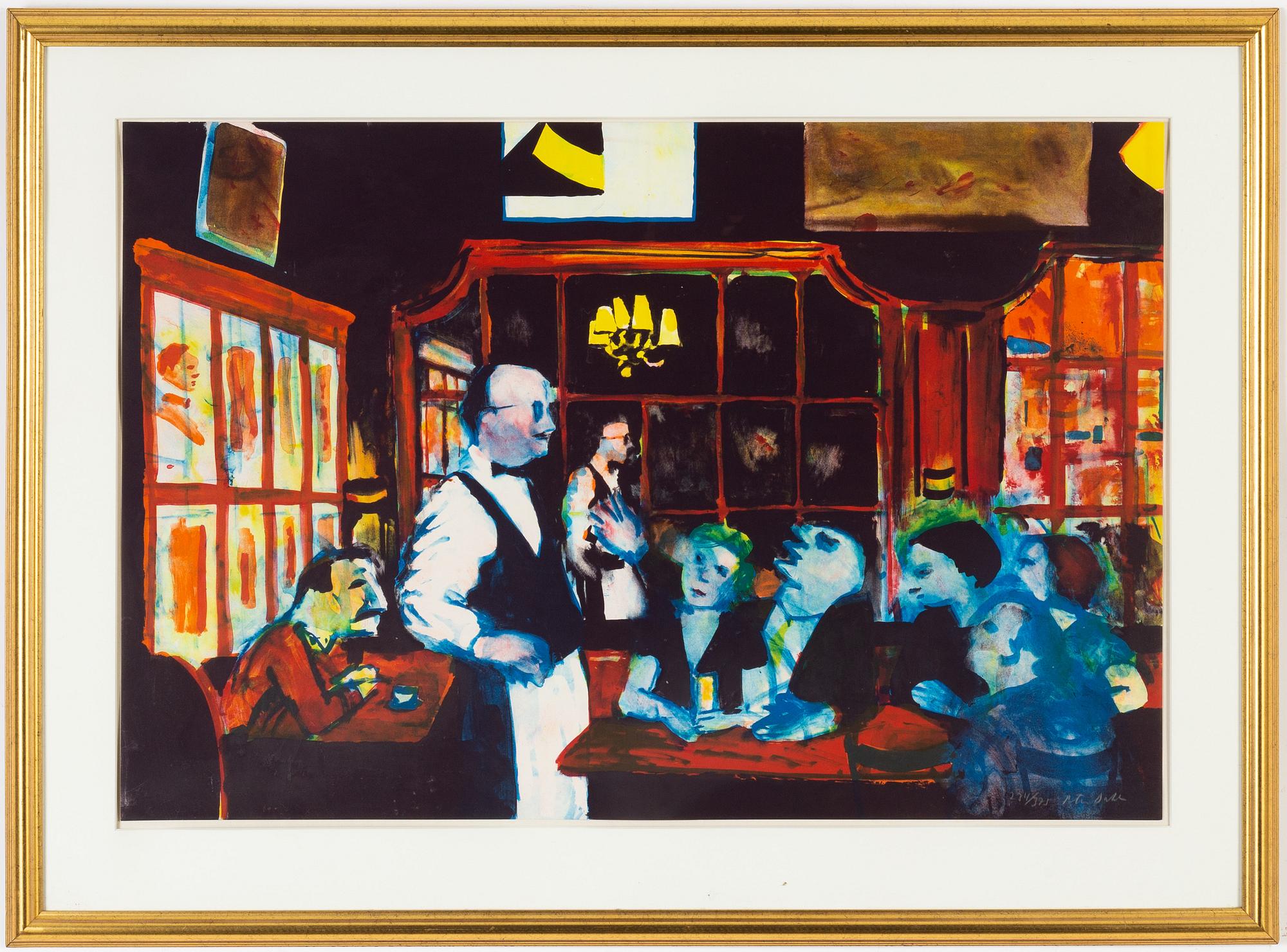 Peter Dahl, a litograph in colors, signed 234/375.