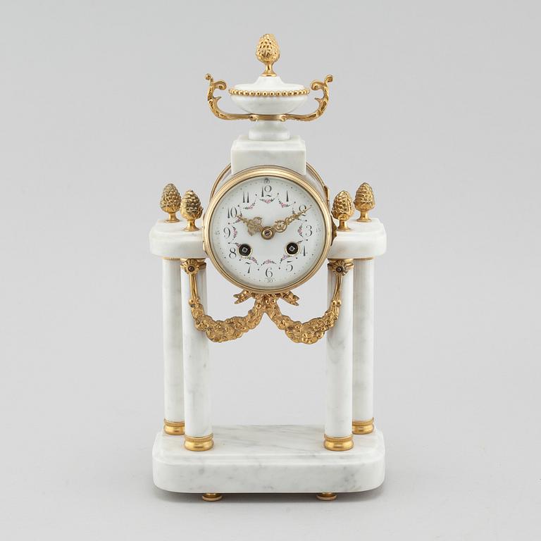 A French Louis XVI-style mantle clock, first half of the 20th century.
