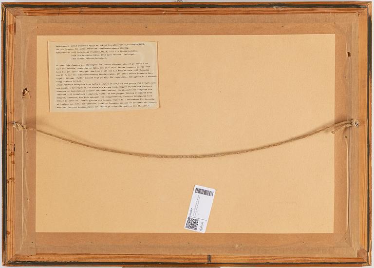 GUSTAF FREDRIKSSON, watercolour, signed.