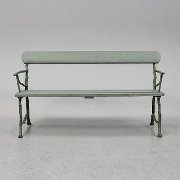 TRÄDGÅRDSSOFFA, Bolinders verkstäder, Stockholm, omkring 1900.