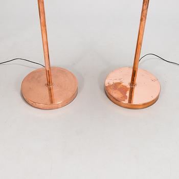 Floor lamps, similar, manufacturer H.K. Aro, 1970s.