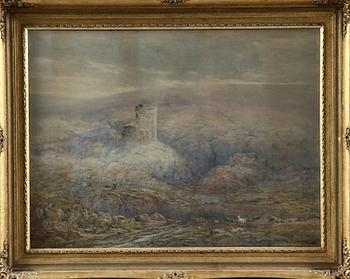 CHARLES STUART MILLARD, akvarell, sign o dat 1871.