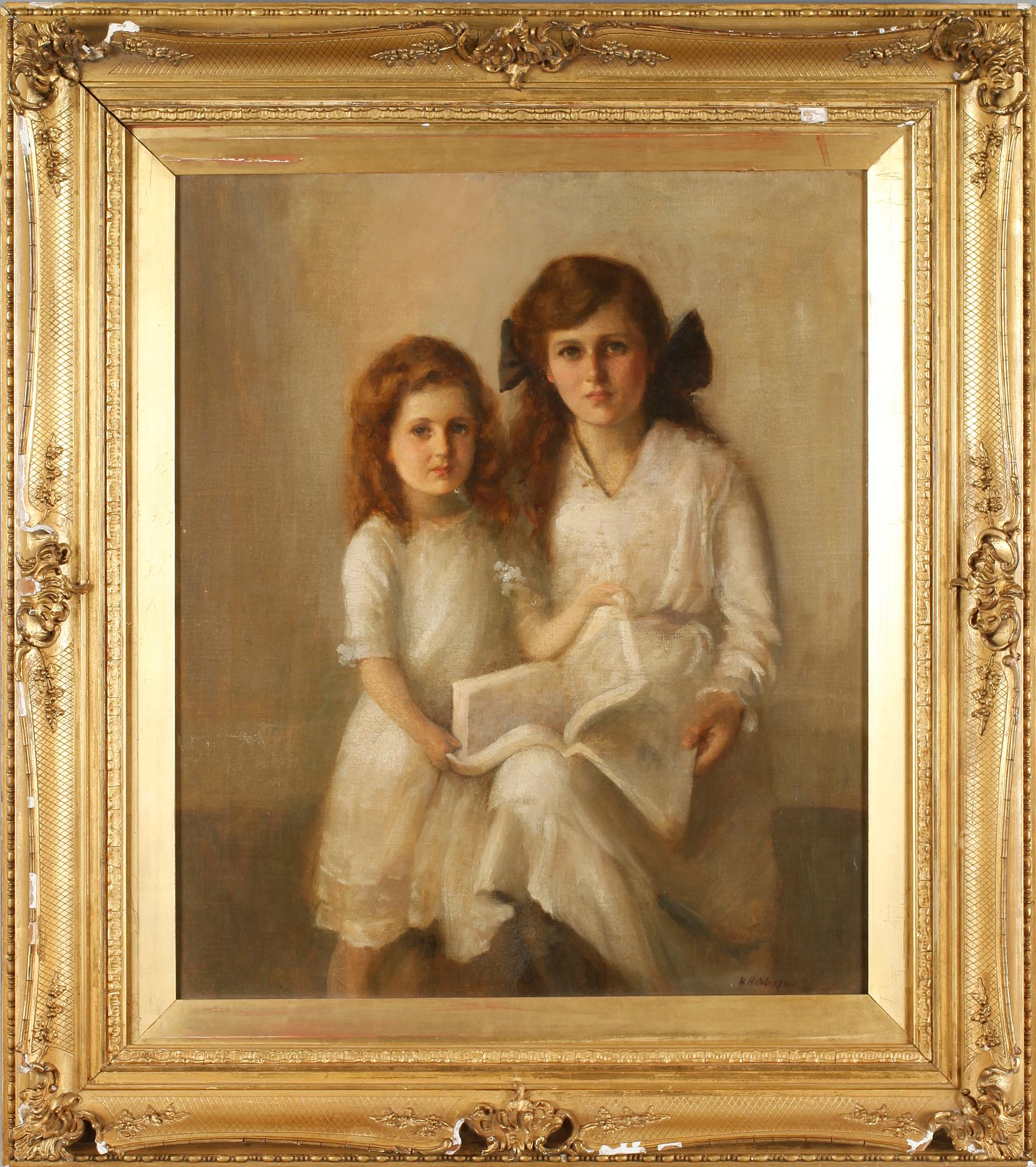 OKÄND KONSTNÄR, olja på duk, signerad H Howarth, England, omkring 1900.