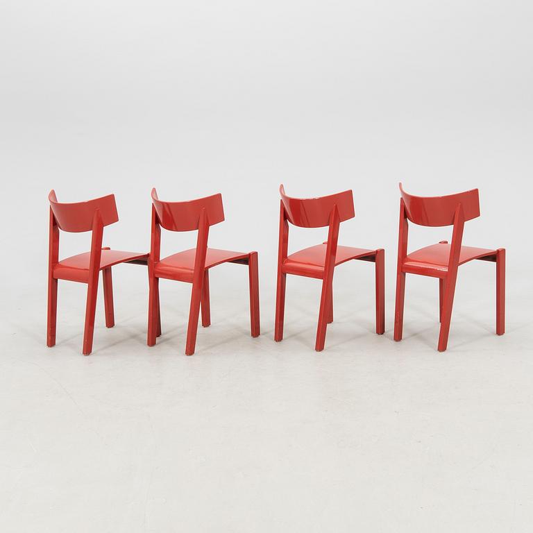 Ralf Lindberg chairs, 4 pcs "Tati" Gärsnäs 1980/90s.