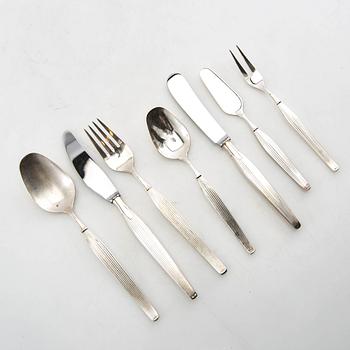 Henning Seidelin bestick 43 dlr "Savoy" nysilver Frigast Danmark 1900-talets mitt.