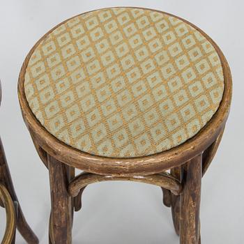 A pair of bar stools, Thonet, first half of the 20th century.