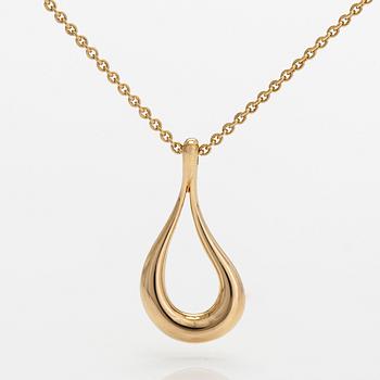 Tiffany & Co, Elsa Peretti, halsband, "Open Teardrop", 18K guld.