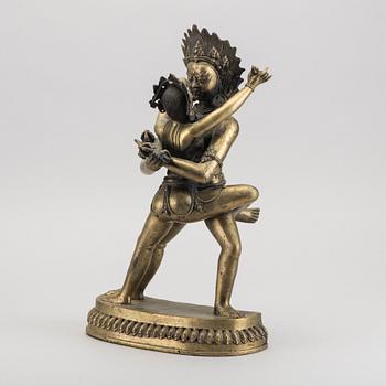 A Nepalese copper alloy sculpture, 20th century.