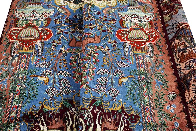 A carpet, Kashmar, ca 391 x 295 cm.