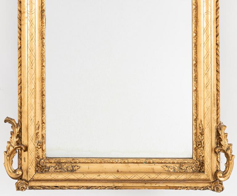 Spegel, Nyrokoko, sent 1800-tal.