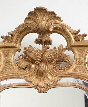 A Swedish Rococo 1760's mirror.