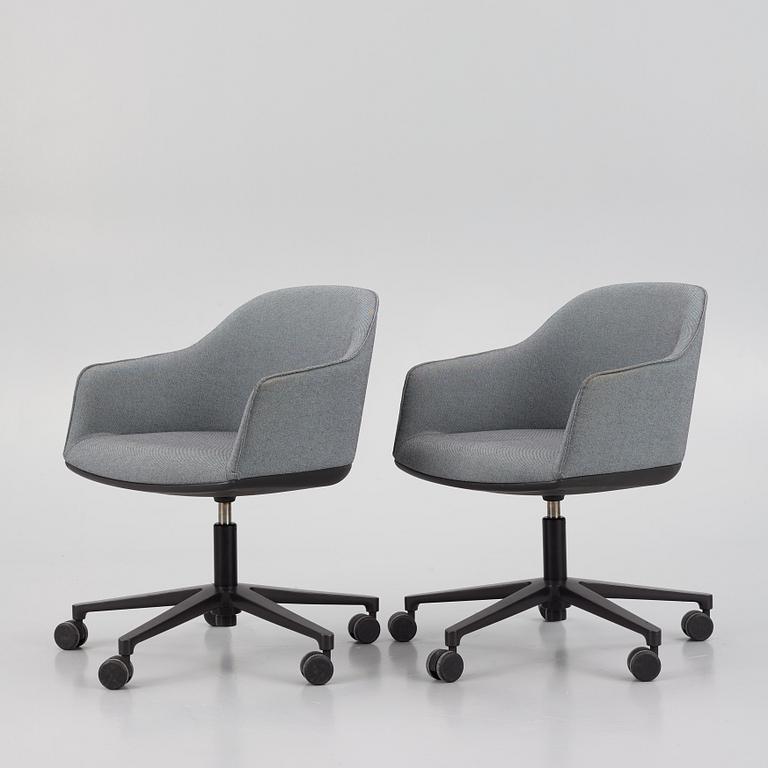 Ronan & Erwan Bouroullec, skrivbordsstolar, ett par, "Softshell Chair", Vitra, 2015.