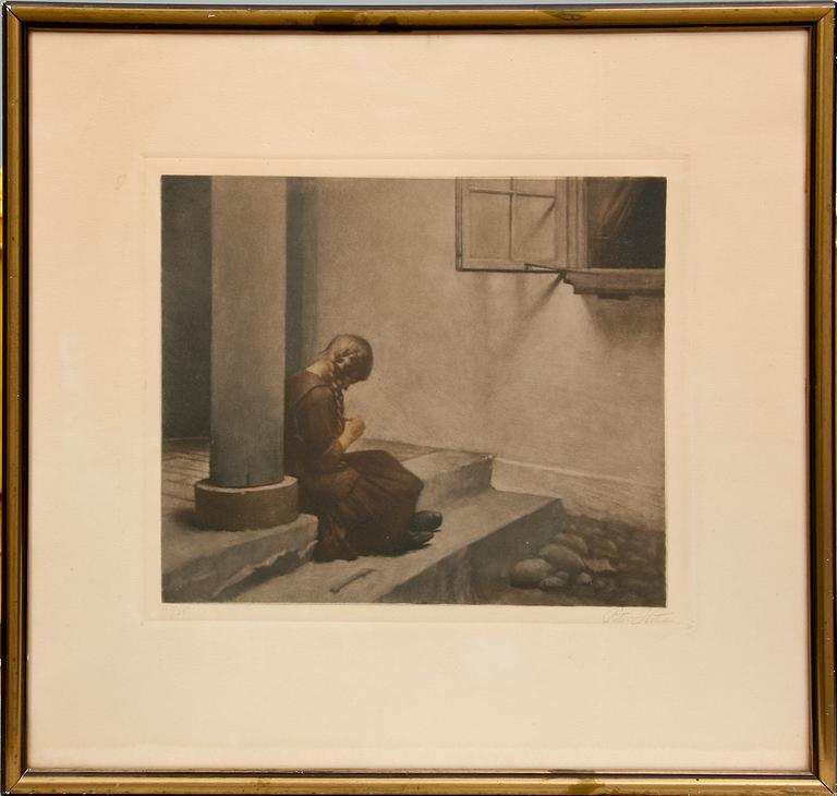 PETER ILSTED, mezzotint, sign och numr 150/35.