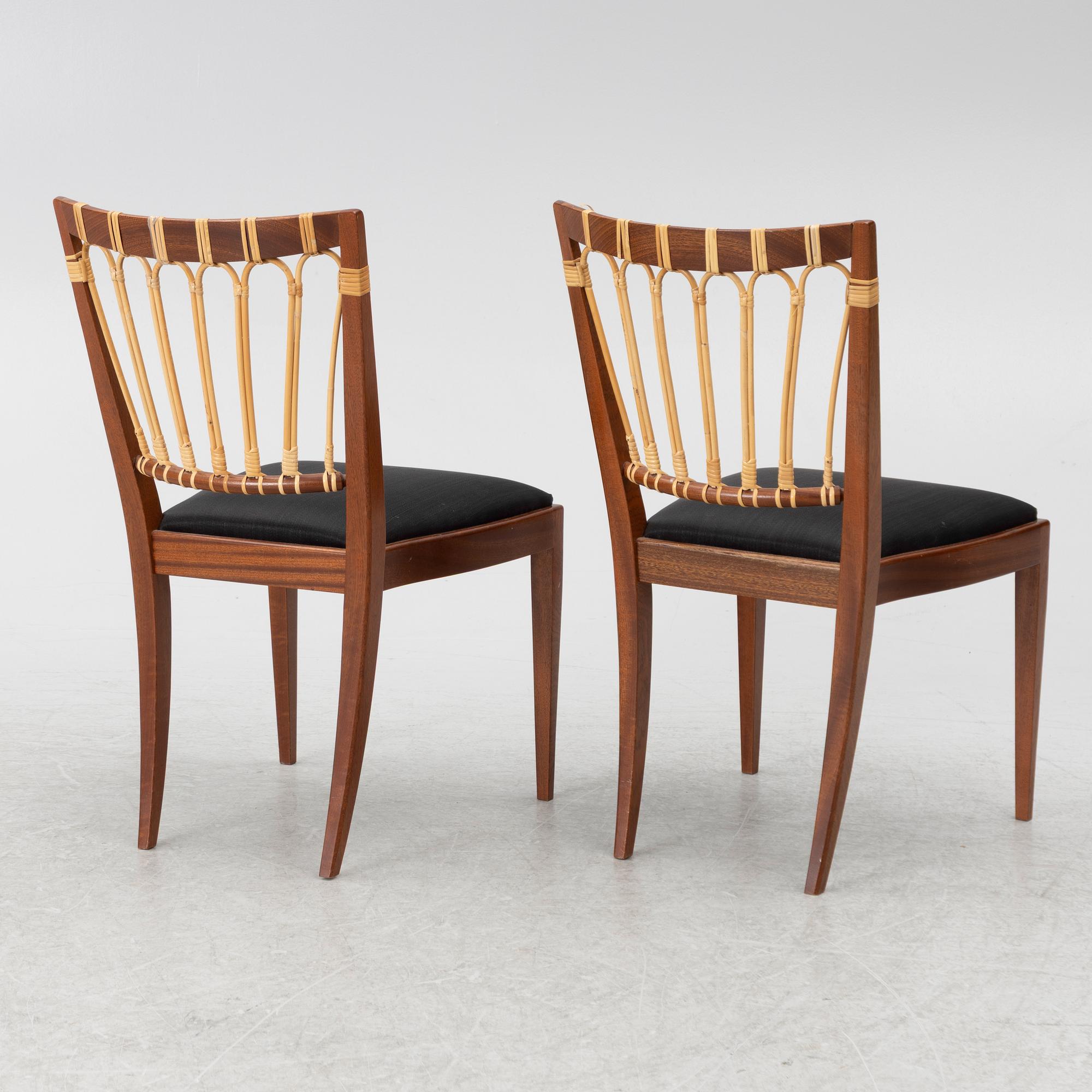 Josef Frank, Five model 1165 chairs, Svenskt Tenn.