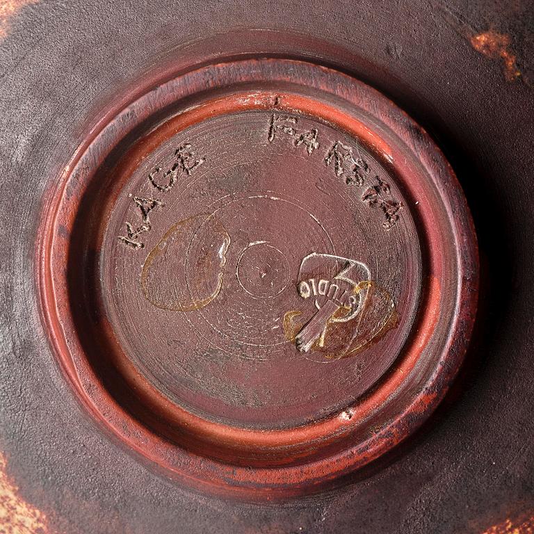 Wilhelm Kåge, a "Farsta" stoneware bowl, Gustavsberg Studio 1950s.
