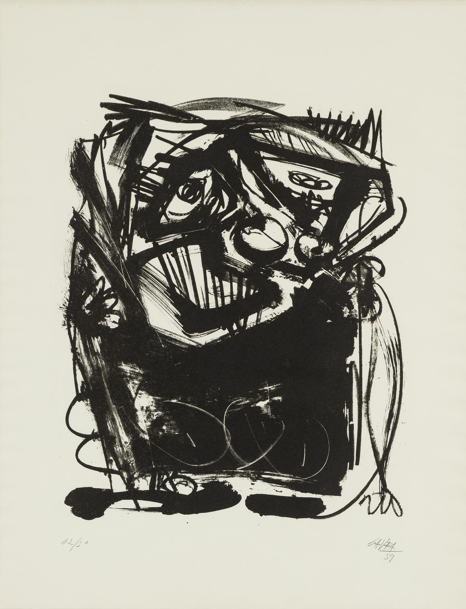 Antonio Saura, Utan titel.