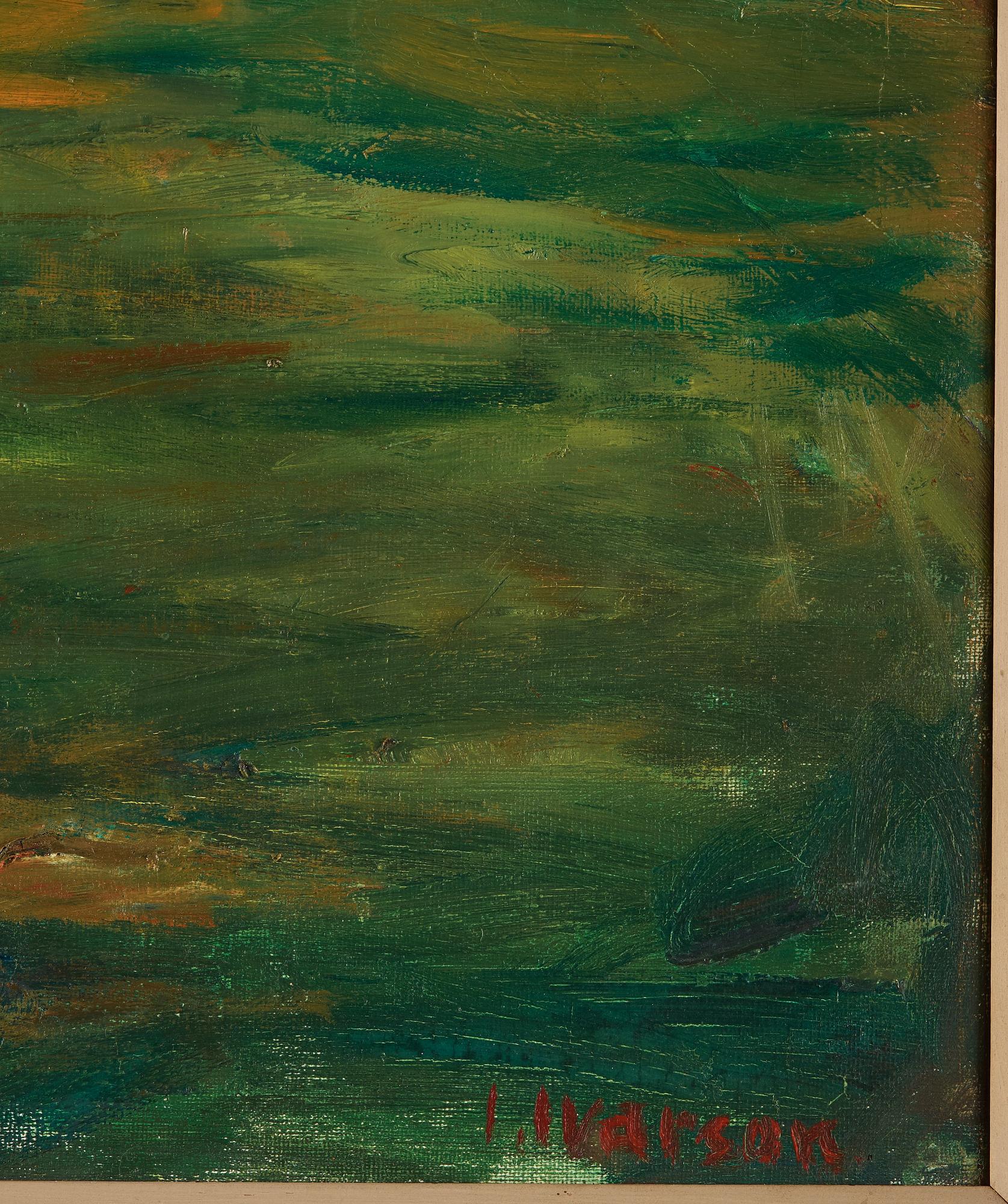 Ivan Ivarson, Stadsbild från Paris med floden Seine i förgrunden.