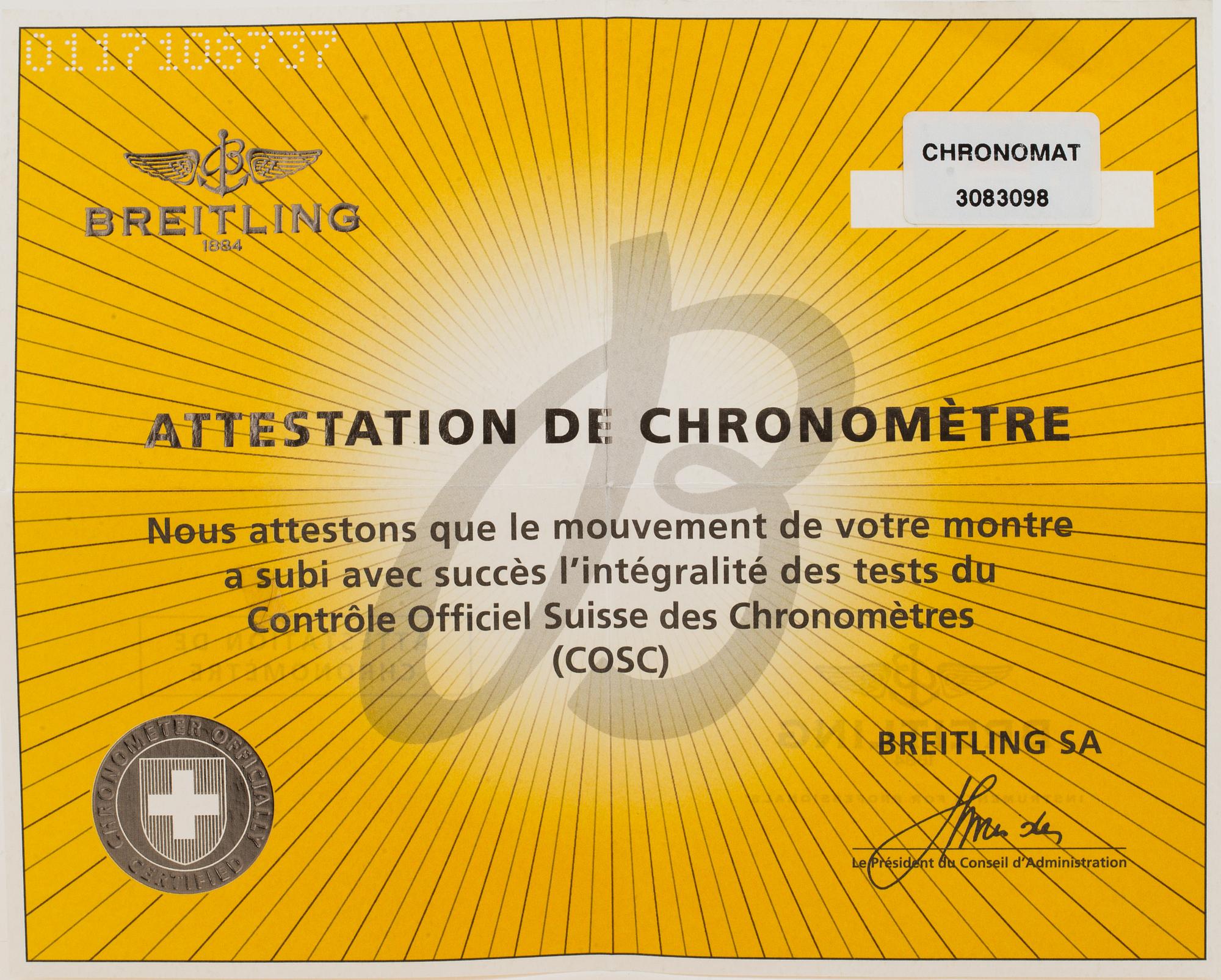 BREITLING, Chronomat GMT, chronometre, "Tachymetre", chronograph, wristwatch, 47 mm.