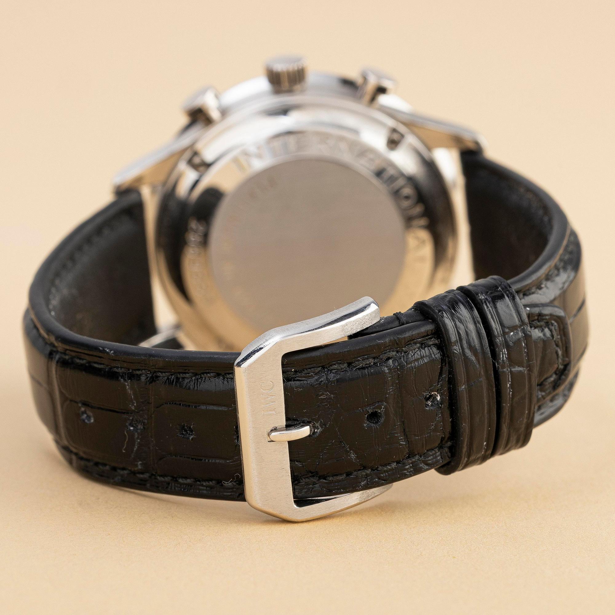 IWC, Portuguese, "Platinum Case", Chronograph Rattrapante, ca 2000.