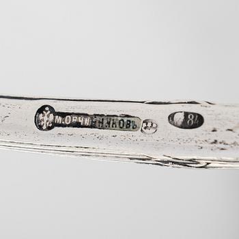 Ovchinnikov, liemikauha, hopeaa, hovihankkijanleimalla 1908-1917.