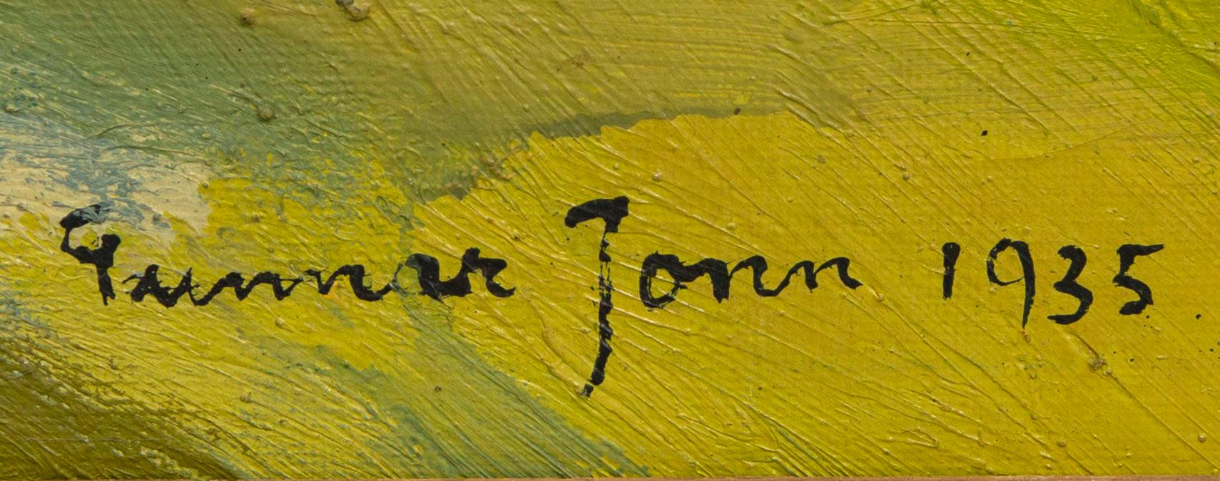 Gunnar Jonn, olja på duk, signerad och daterad 1935.