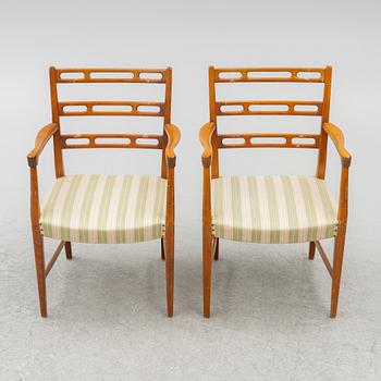 David Rosén, karmstolar, 6 st, "Futura", Nordiska Kompaniet, 1950-tal.