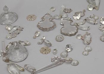 PARTI GLASPROPPAR OCH PRISMOR, 1800/1900-tal.