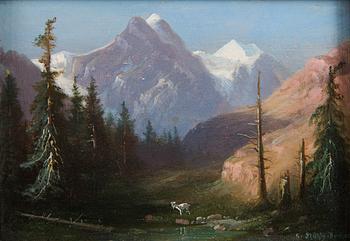 Hubert Sattler, Alplandskap, 2st.