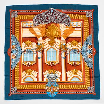 Cartier, a 'Saint-Pétersbourg' jacquard silk scarf.